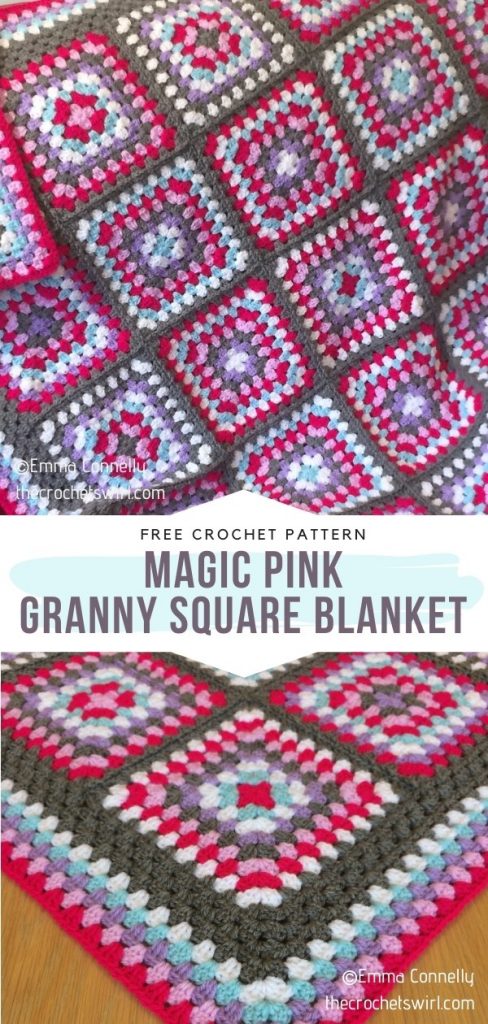 Multicolor Granny Square Blankets [Free Crochet Patterns]