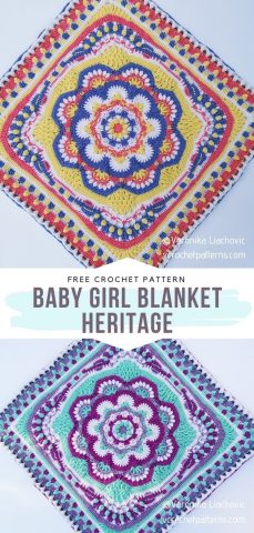 15+ Square Baby Blanket Free Crochet Patterns