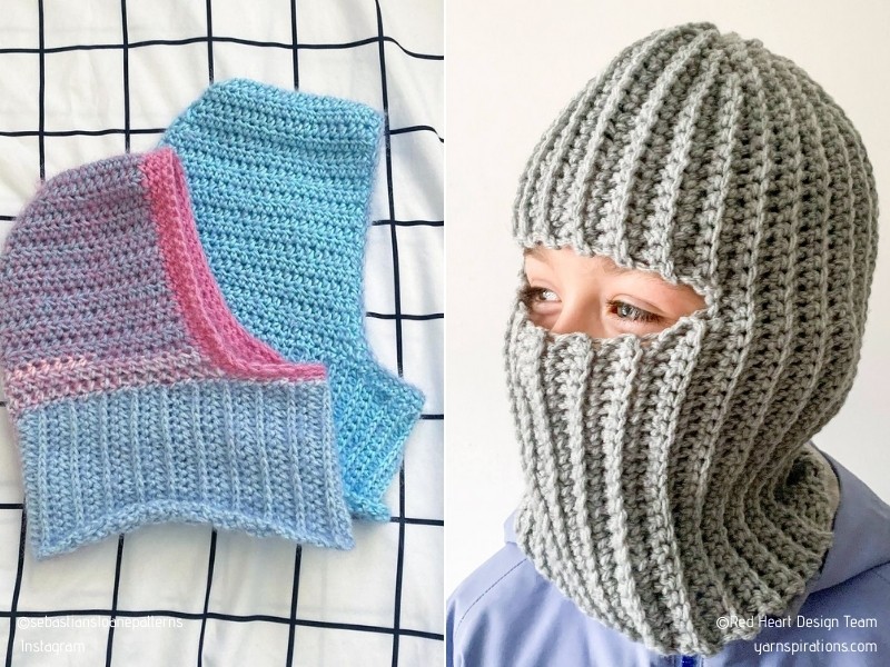 Awesome Balaclavas for Kids and Adults with Free Crochet Patterns