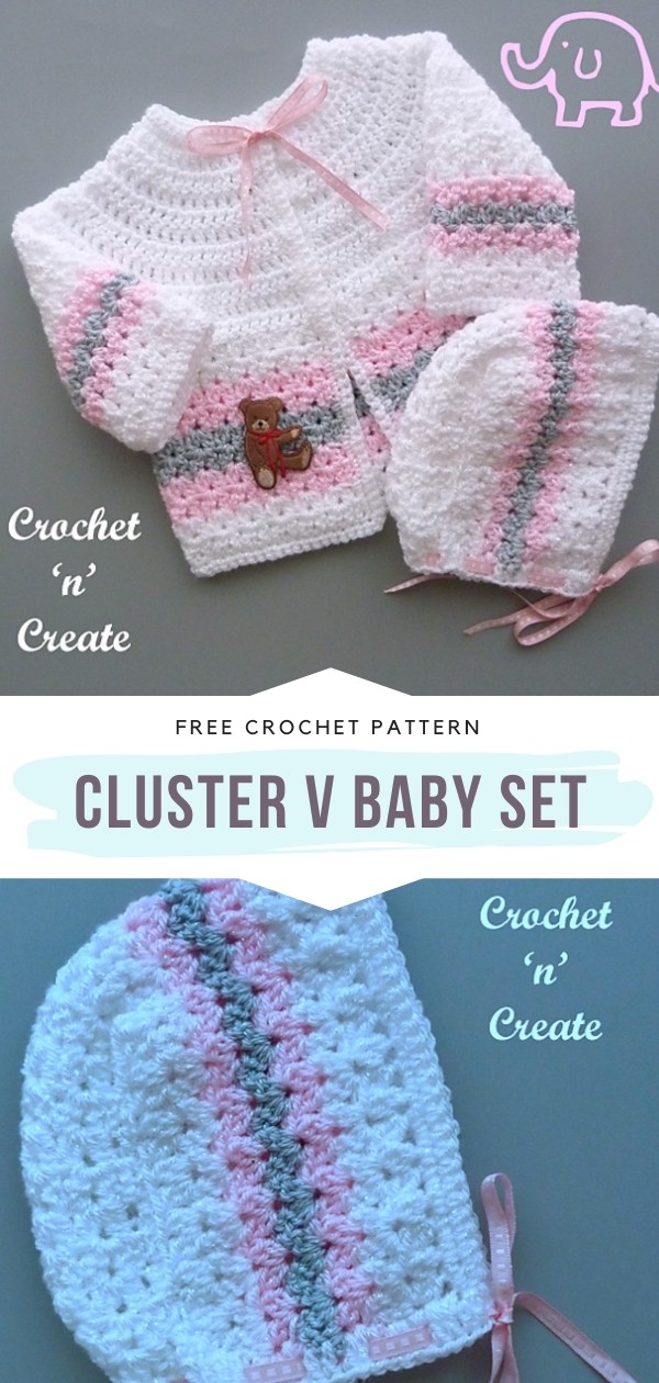 V Stitch Baby Set