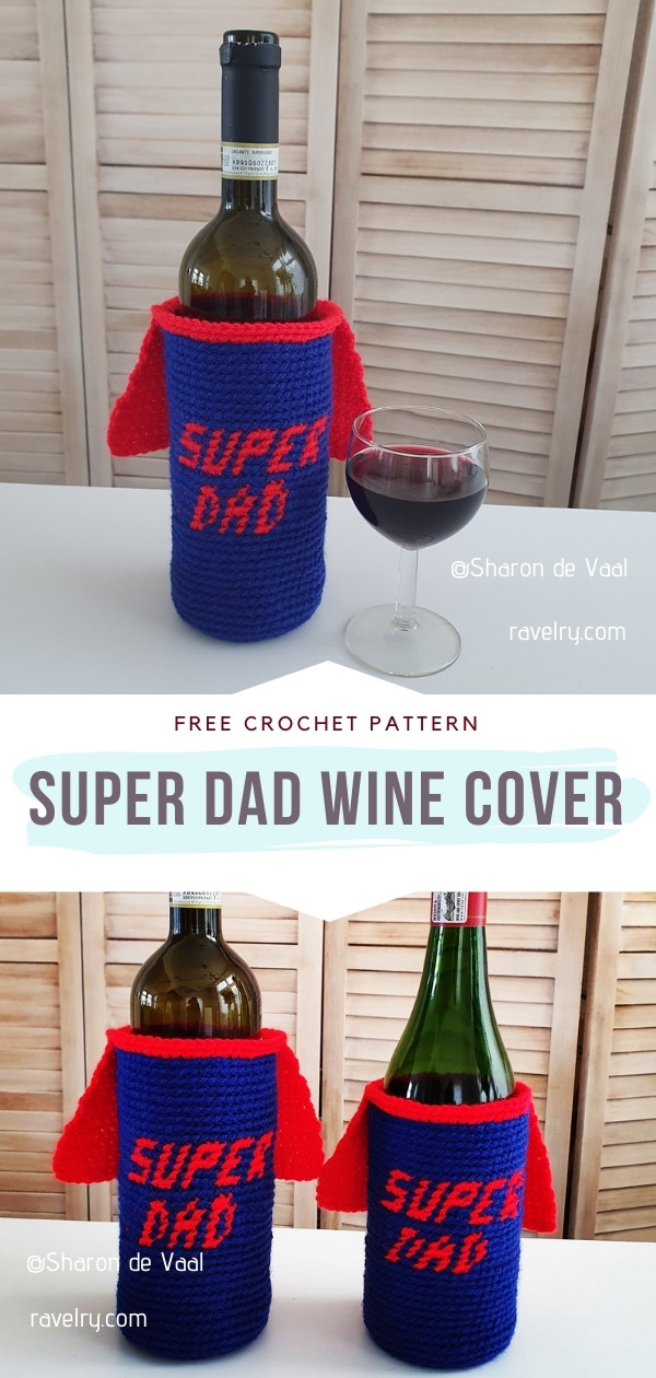 Crochet Wine Cover