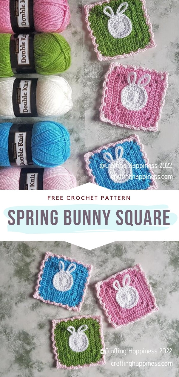 Crochet Bunny Square