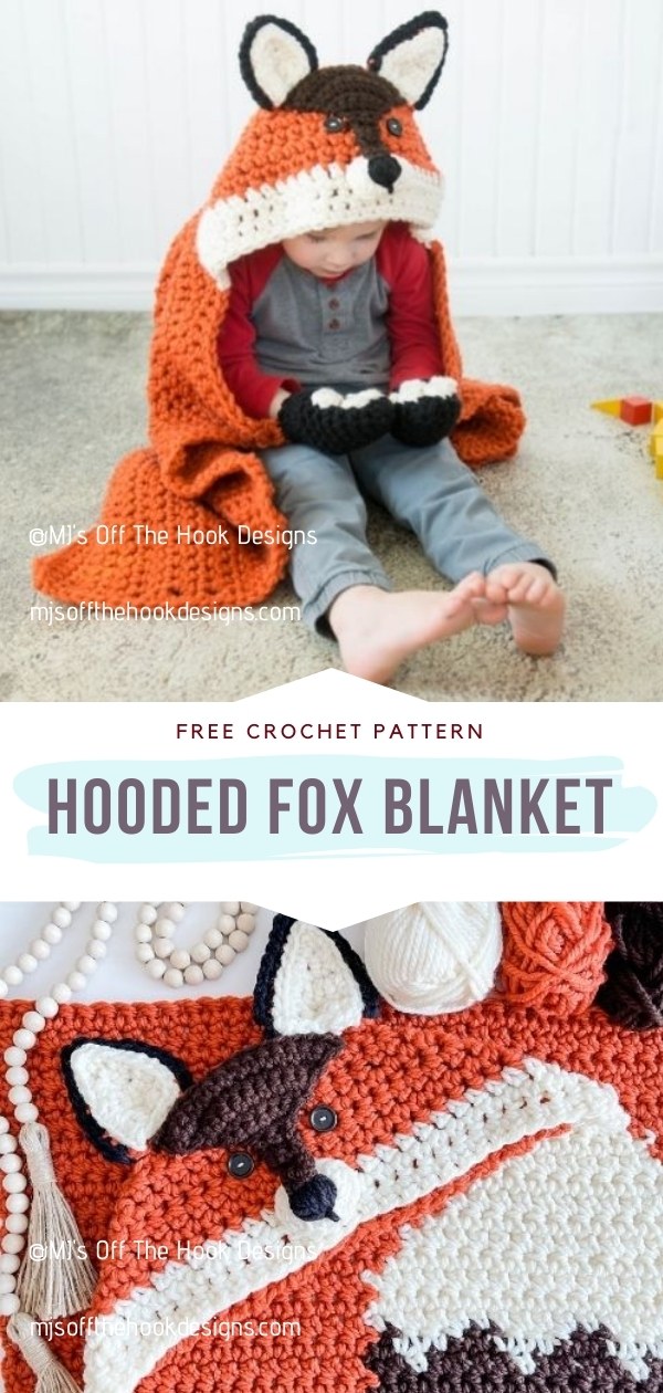 Adorable Hooded Blankets - Free Crochet Patterns