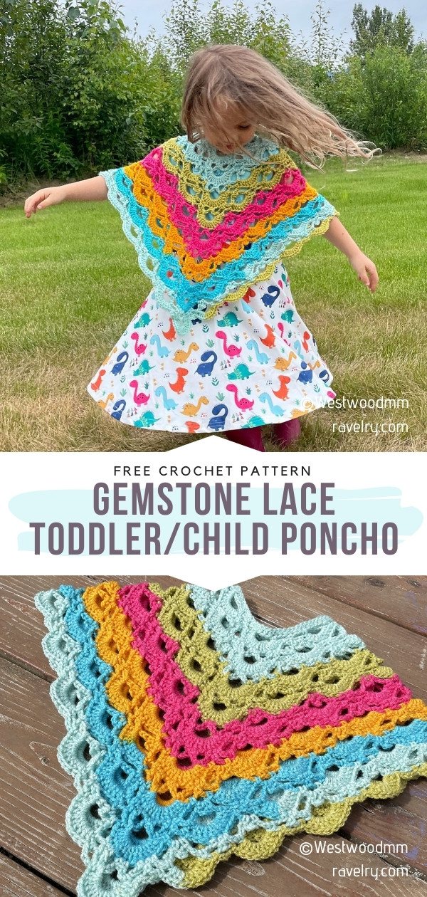 Crochet Ponchos for Kids - Free