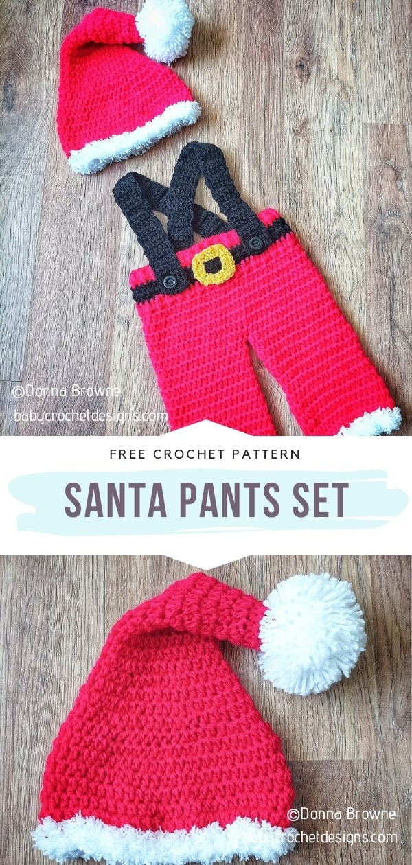 Santa Pants Crochet Set