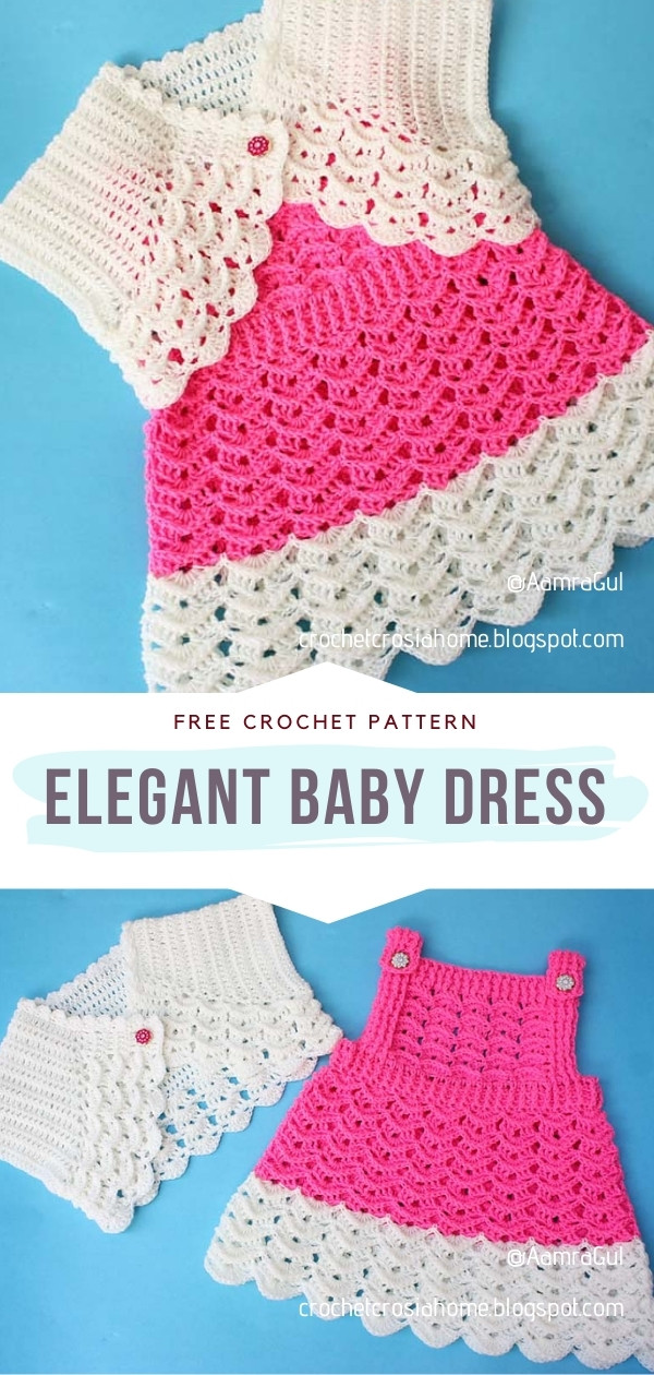 Crochet baby clearance pinafore dress pattern