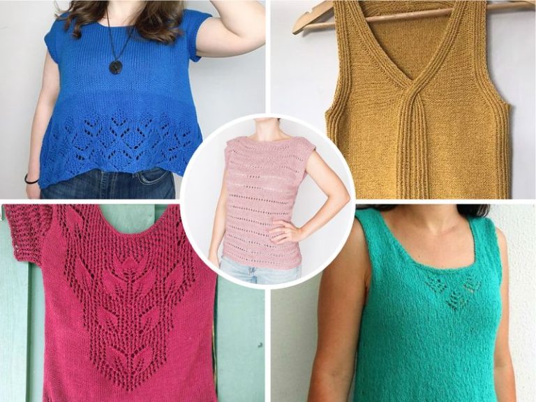 Delicate Knitted Blouses Free Patterns