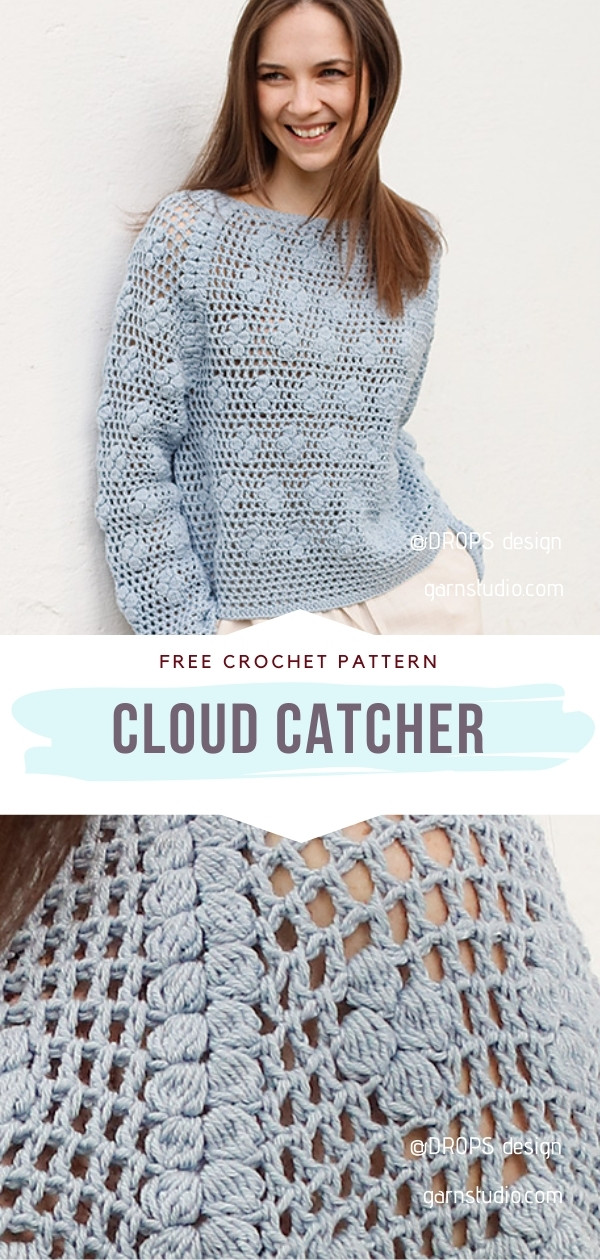 Awesome Mesh Spring Sweaters with Free Crochet Patterns