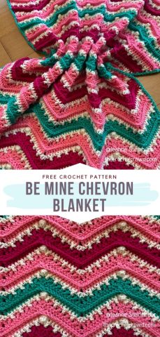 Awesome Chevron Crochet Blankets Free Patterns