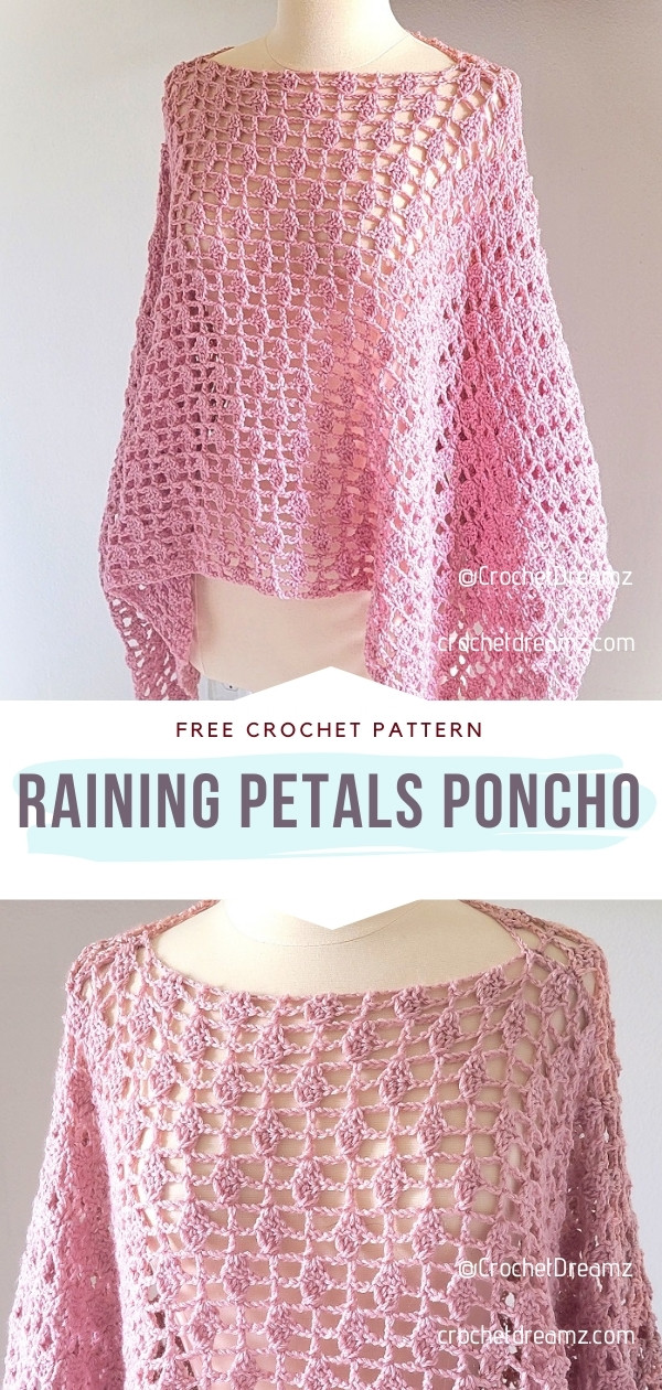 Crochet Petals Poncho