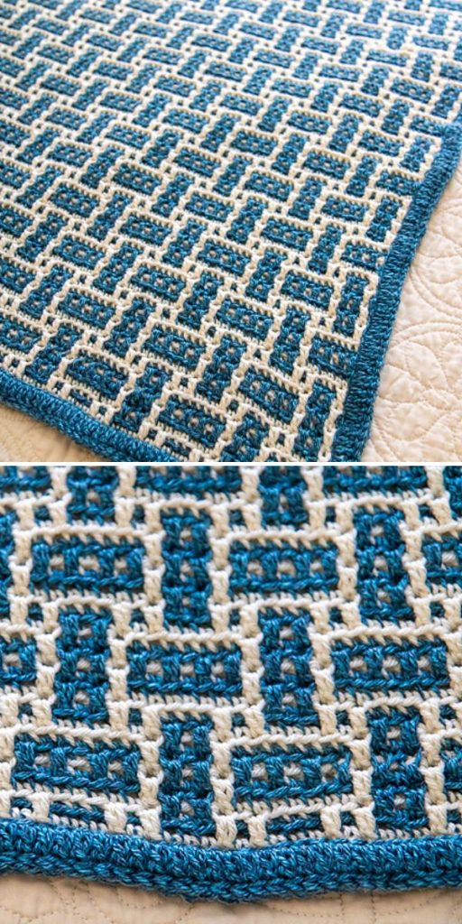 Mosaic Pattern Blankets with Free Crochet Patterns