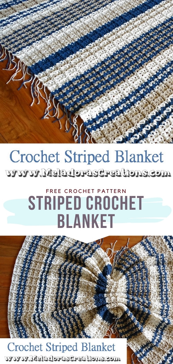 Striped Crochet Blanket