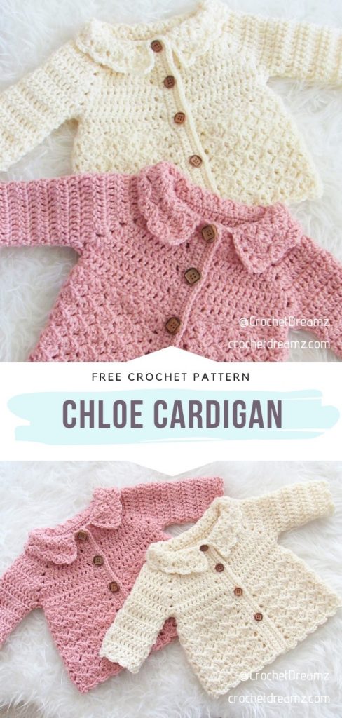 The Most Delightful Crochet Baby Cardigans - Free Patterns