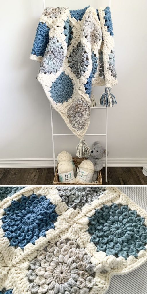 Gorgeous Flower Baby Blankets - Free Crochet Patterns