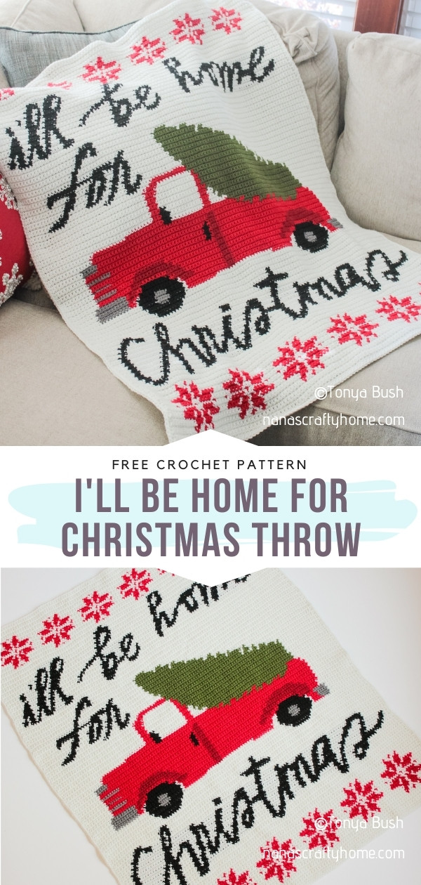 Crochet Christmas Throw