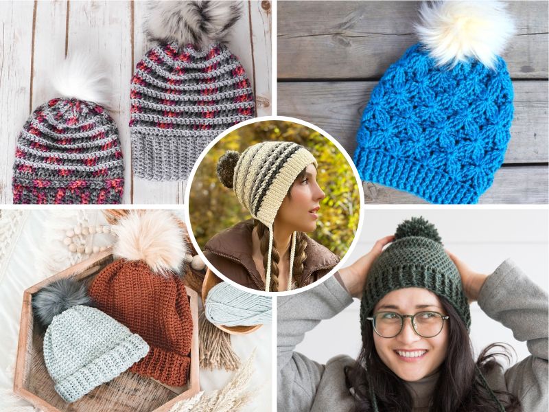 Gorgeous and Easy Beanies [Free Crochet Patterns]