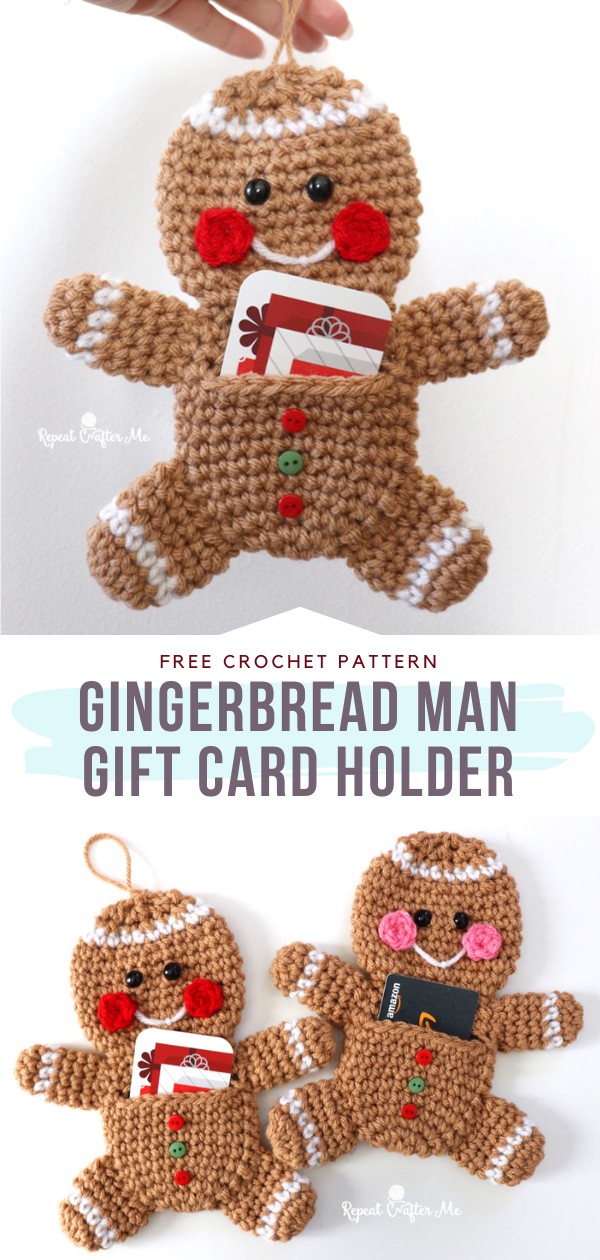 Gingerbread Man Gift Card Holder