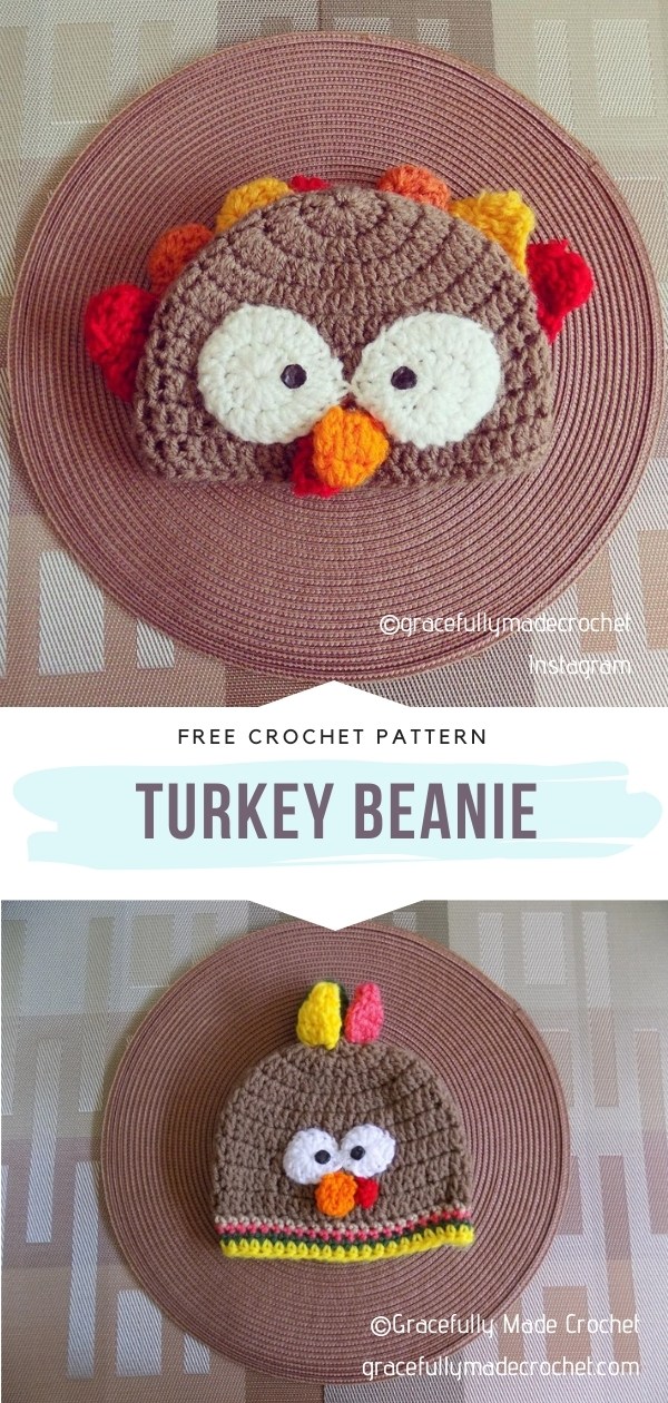 Crochet Turkey Beanie
