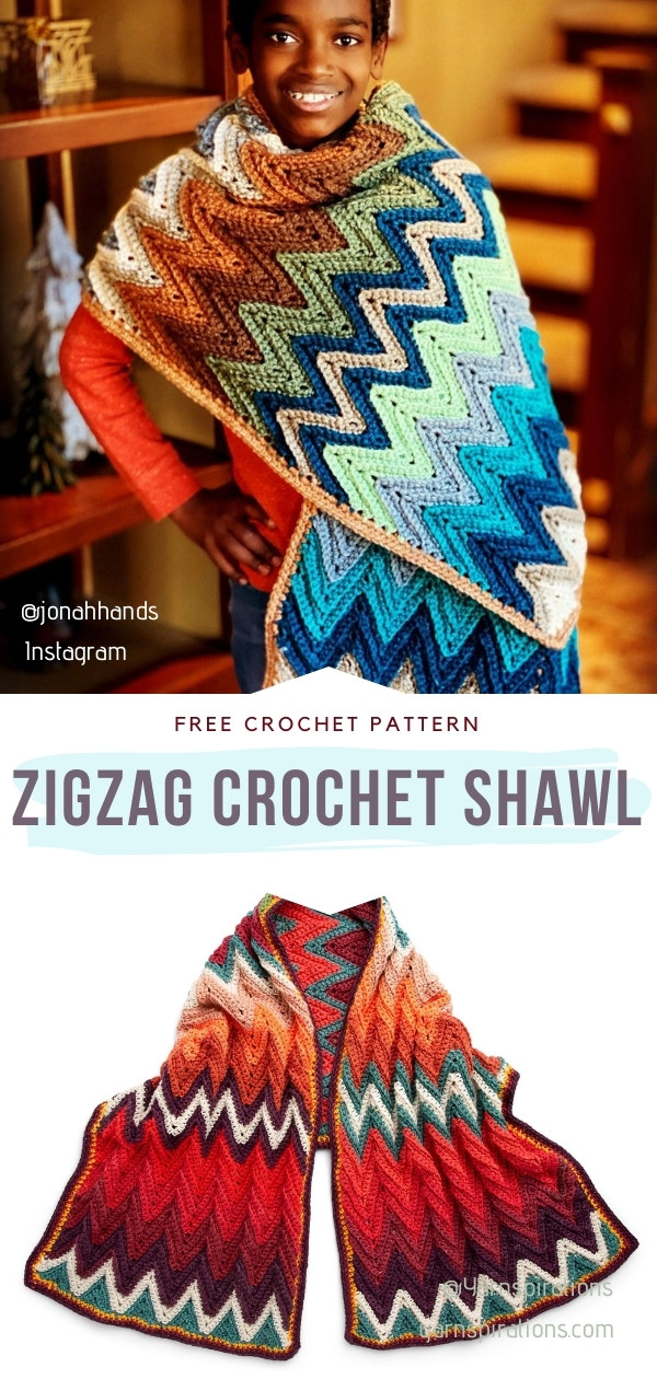 Zigzag Crochet Shawl