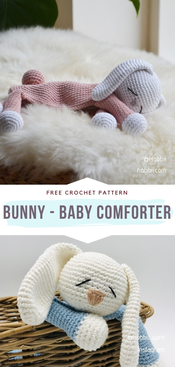 Striped Bunny Baby Lovey - Free Crochet Pattern