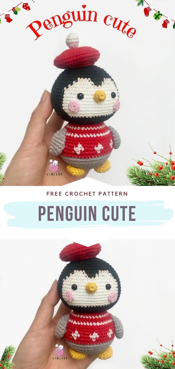 Emperor Penguin Family amigurumi crochet patterns (adult & baby