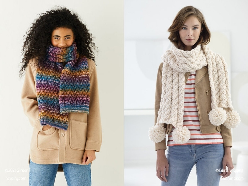 10+ Cozy Cable Knit Scarf Patterns