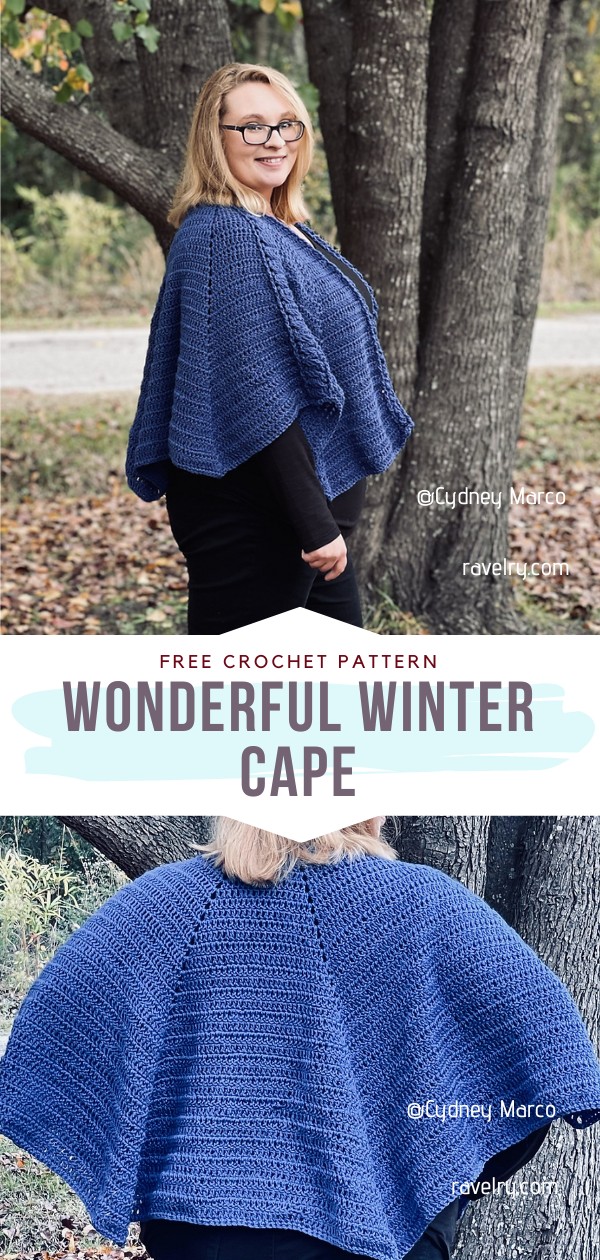 Fantastic Crochet Hooded Shawl Ideas  Crochet cape pattern, Crochet,  Crochet poncho free pattern