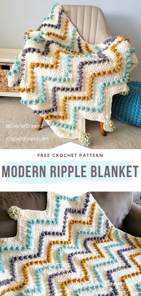 Awesome Chevron Crochet Blankets Free Patterns