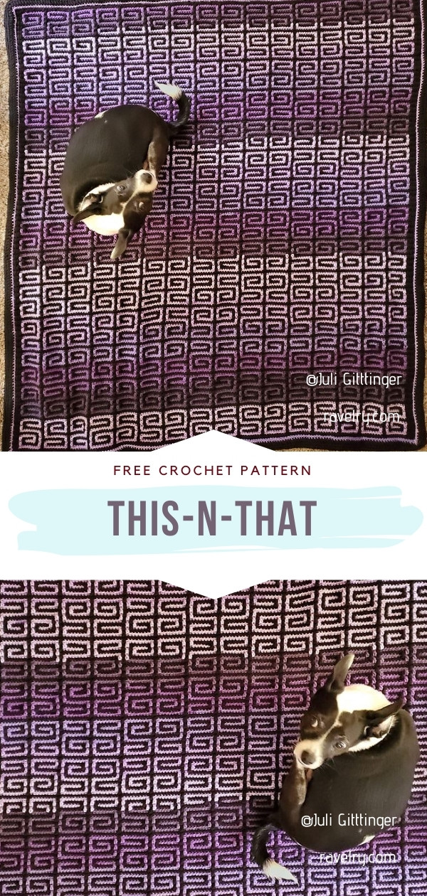 Mosaic Crochet Blanket