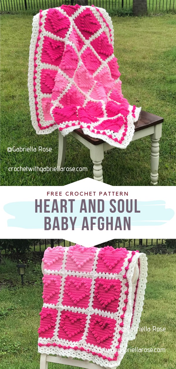 Crochet Heart Baby Afghan