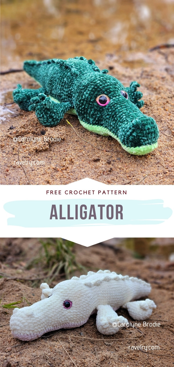 crochet alligator