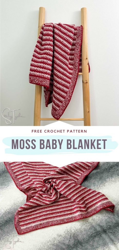 Moss Stitch Baby Blanket Free Crochet Patterns