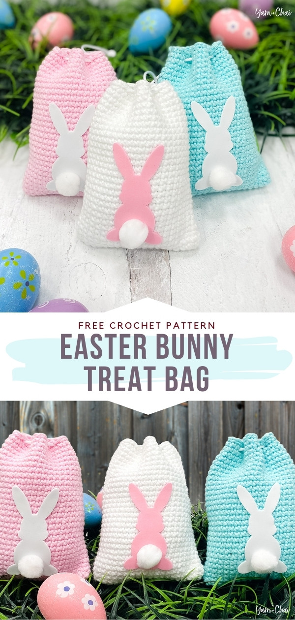 Crochet Easter Bunny Treat Bag