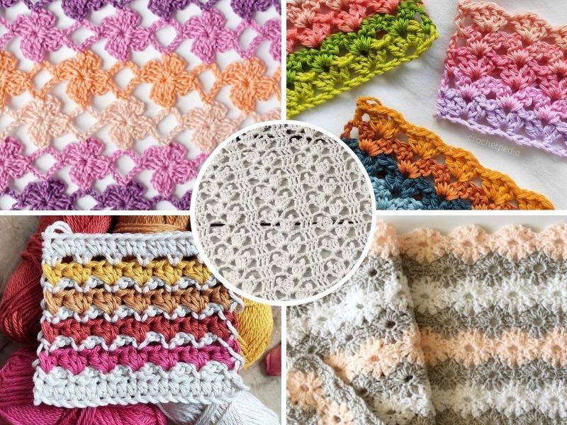 2 Color Crochet Stitch Pattern - FREE Lave Crochet Stitch Tutorial