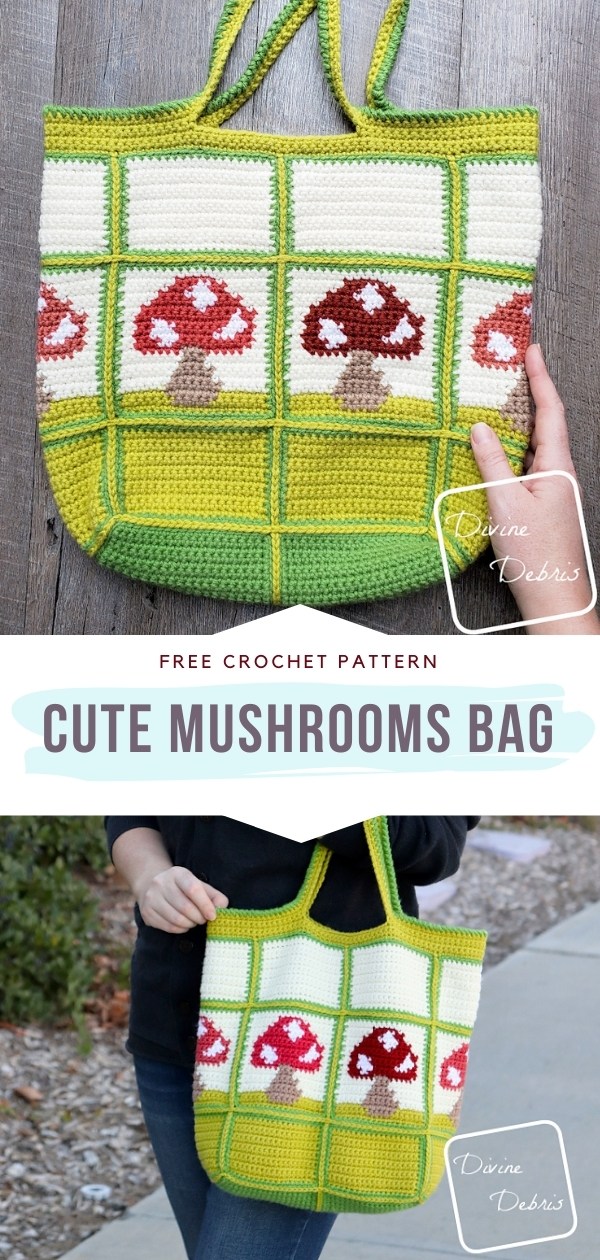 Crochet Mushrooms Bag