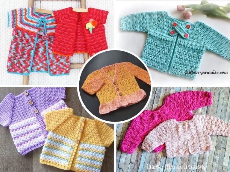 crochet baby cardigan patterns