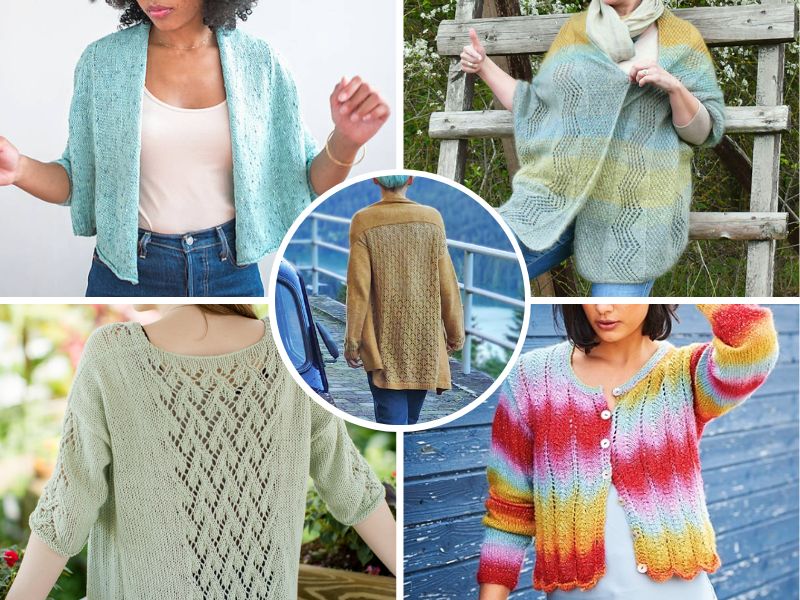 delicate knitted cardigans