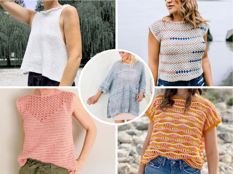 Awesome Loose Crochet Summer Tops Free Patterns
