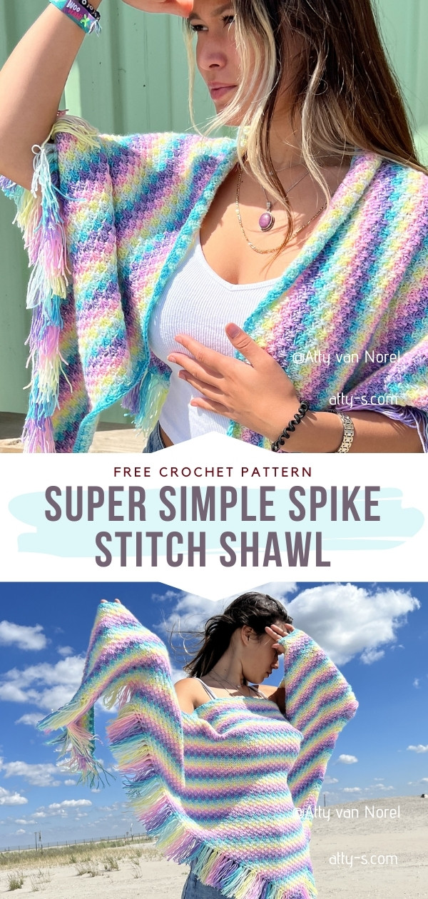 Spike Stitch Shawl