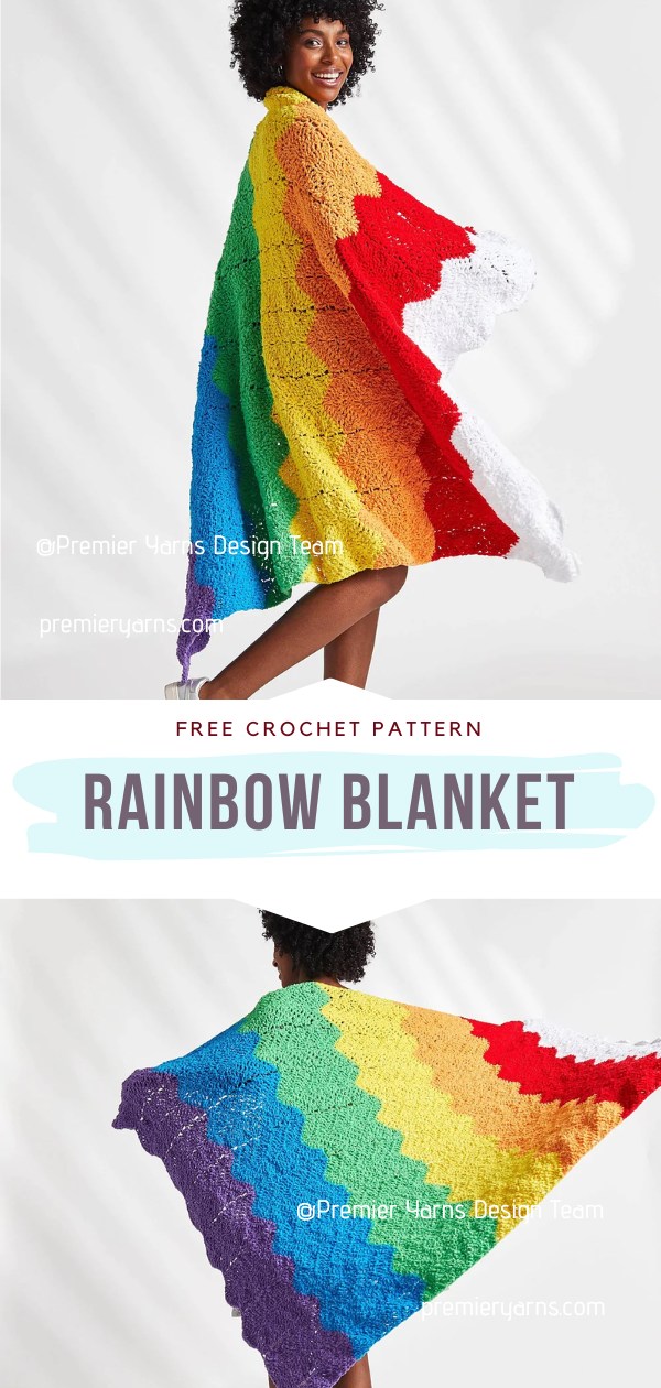 Crochet Rainbow Blanket