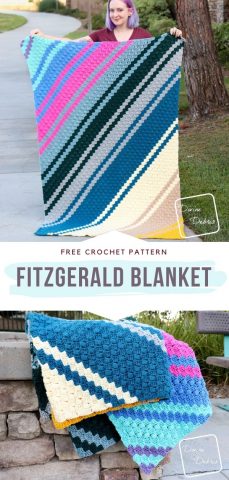 Colorful and Lovely C2C Crochet Blankets - Free Patterns
