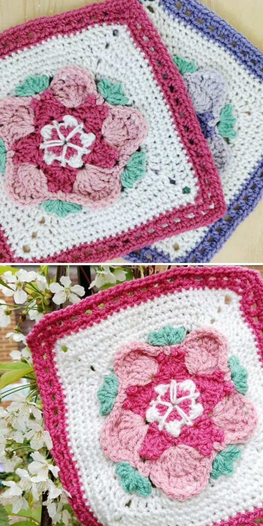 Inspiring Floral Squares Free Crochet Patterns