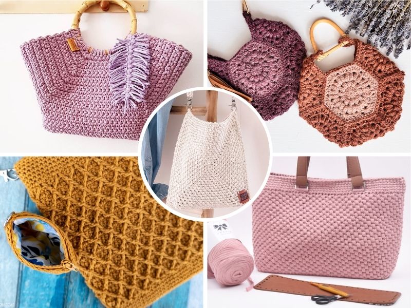 Cotton Yarn Crocheted Handmade Crochet Bag at Rs 800/piece in New Delhi |  ID: 25603164430