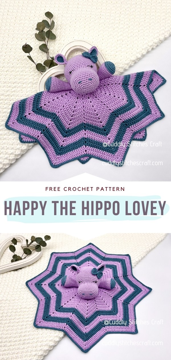Crochet Hippo Lovey