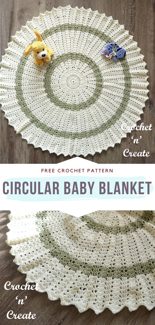 Circular Crochet Baby Blanket