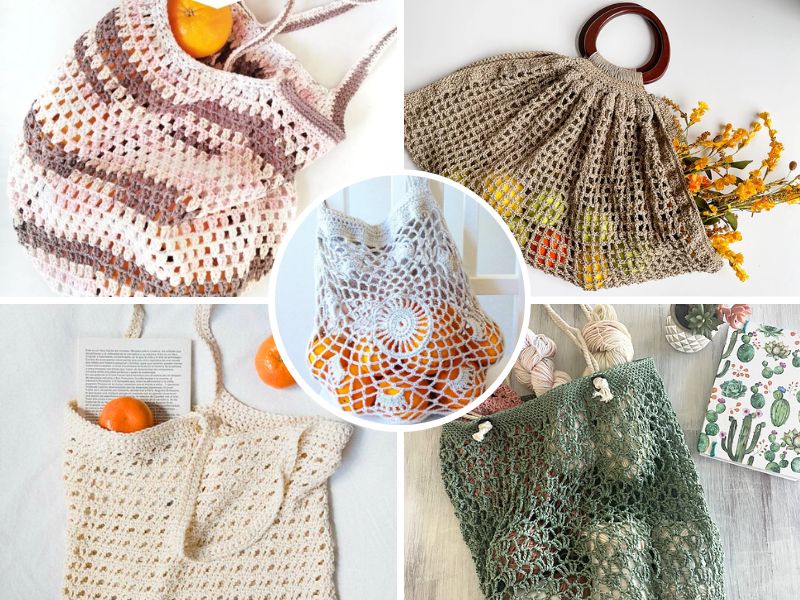 Chic and Easy Market Bags Free Crochet Patterns