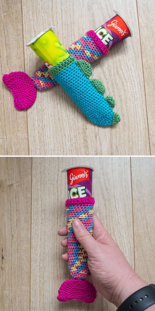 crochet ice pop holders