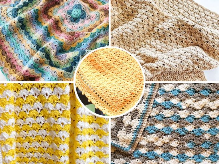 Dreamy Textured Blankets - Free Knitting Patterns