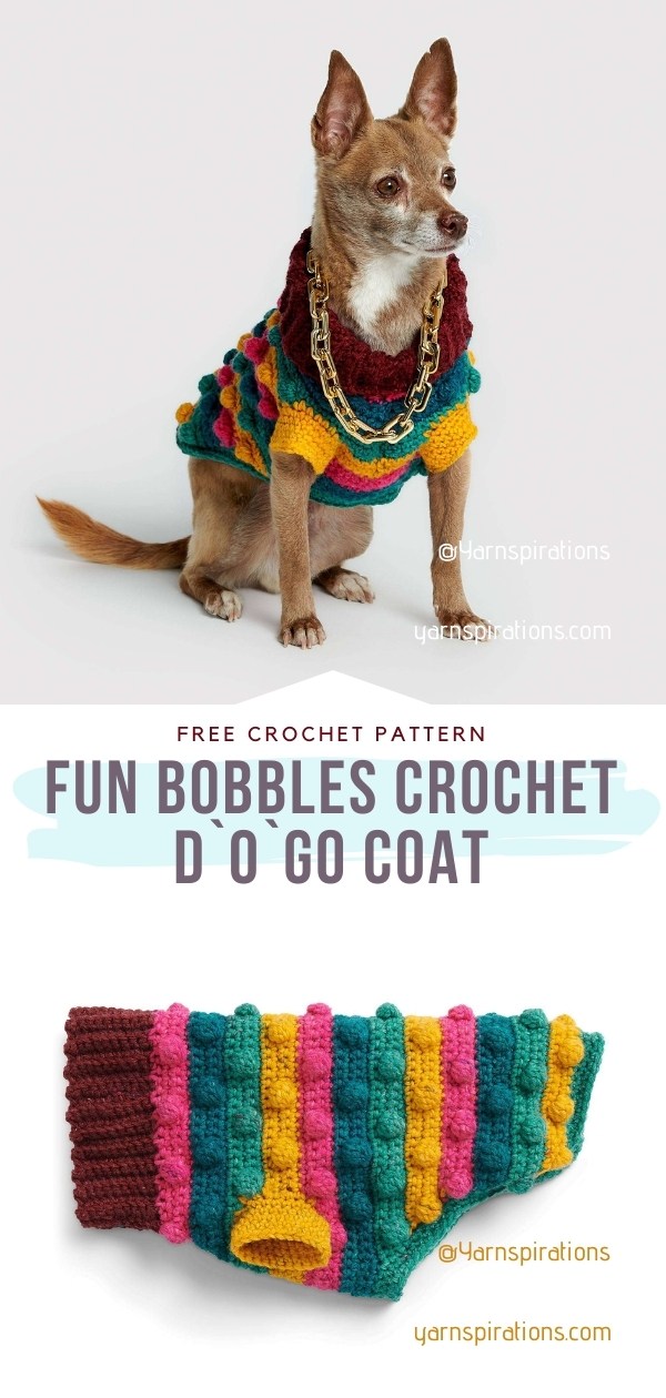 Free xxs crochet sale dog sweater pattern