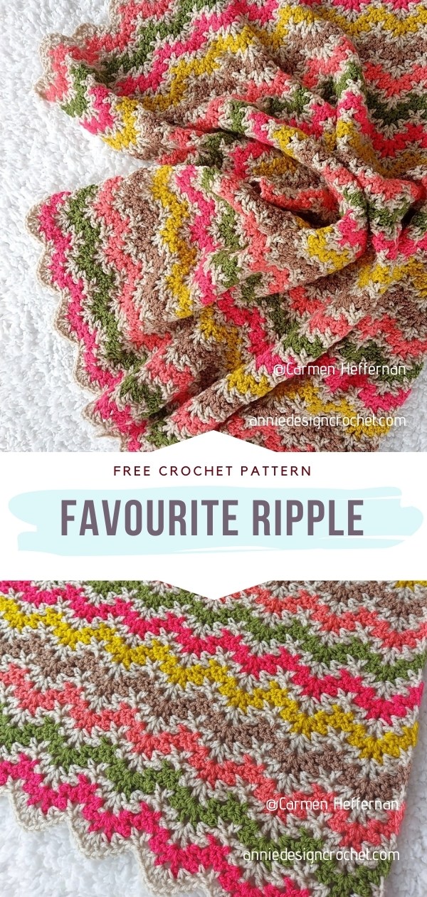 Crochet Ripple Blanket